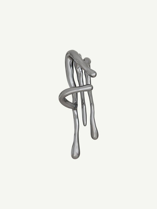 Languor Ear Cuff in Silver, alternate product view |Color:Silver