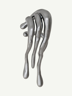 Languor Ear Cuff in Silver, detail product view |Color:Silver