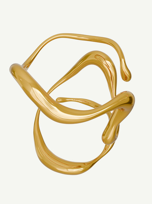 Morpho Bracelet in Gold, detail product view |Color:Gold