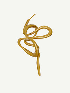 PermaDaze Earring in Gold, detail product view |Color:Gold