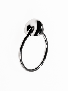 Solitude Ring in Silver, angled product view |Color:Silver