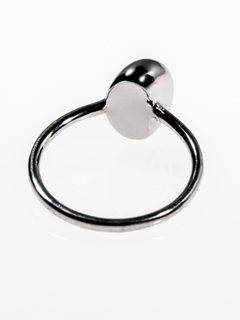 Solitude Ring in Silver, back product view |Color:Silver