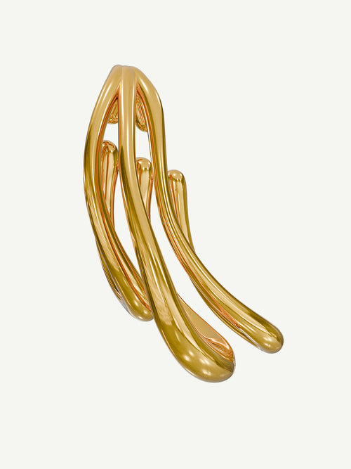 Stasis Ear Cuff in Gold, alternate product view |Color:Gold