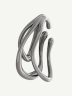 Stasis Ear Cuff in Silver, product view |Color:Silver