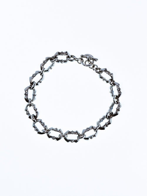 Tajilip Chain Bracelet in Silver, full product view |Color:Silver