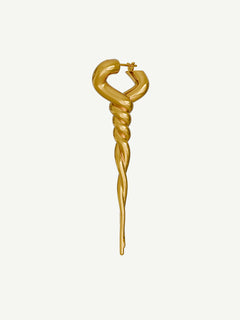 Tangle Earring Left in Gold, alternate front product view |Color:Gold