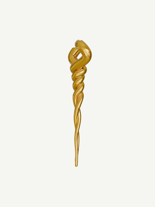 Tangle Earring Right in Gold, full product view |Color:Gold|Card:Primary