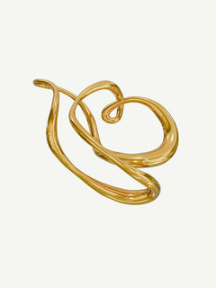 Tedium Ear Cuff in Gold, product view |Color:Gold