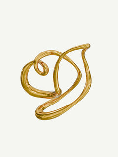Tedium Ear Cuff in Gold, detail product view |Color:Gold