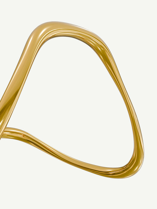 Wave Bracelet in Gold, detail product view |Color:Gold