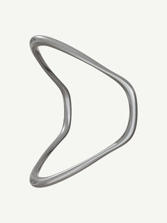 Wave Bracelet in Silver, product view |Color:Silver